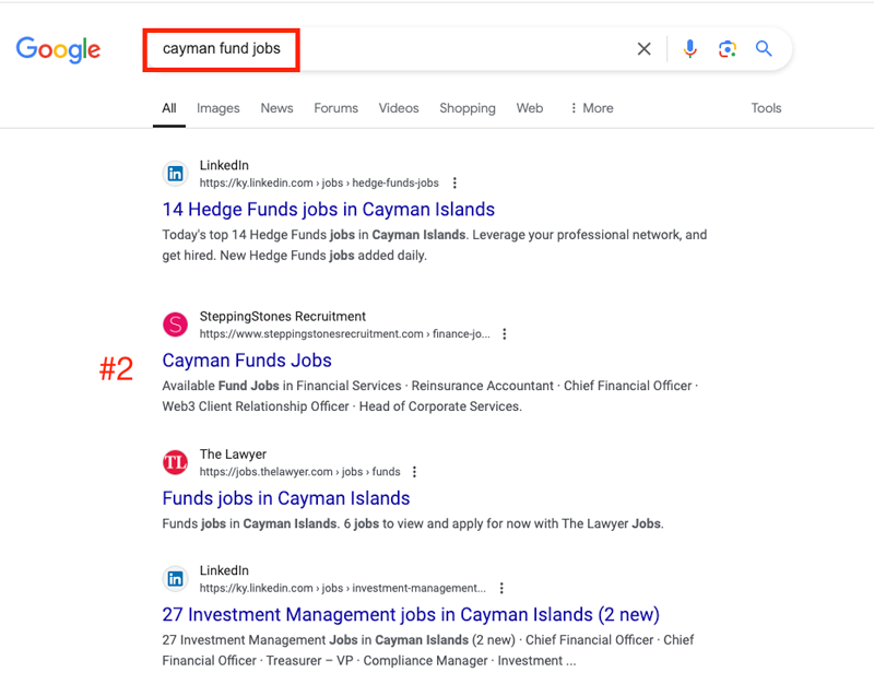 #2 cayman fund jobs