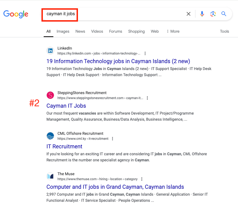 #2 cayman it jobs