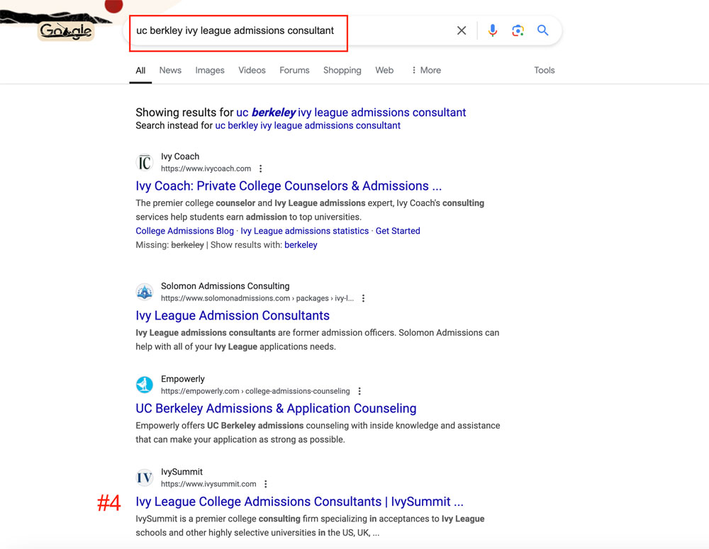 #4 uc berkeley ivy league admission consultant
