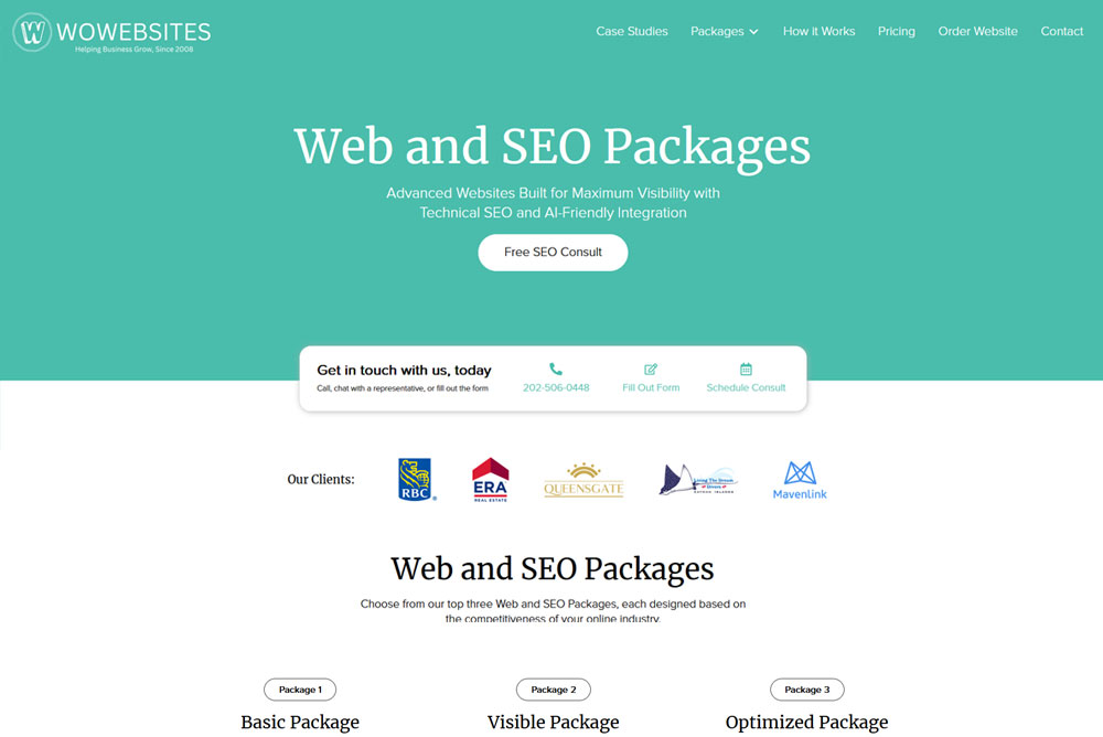 Redesigned Website Streamlines Web and SEO Packages